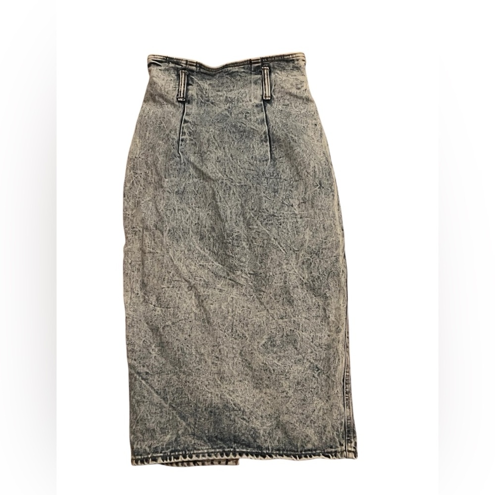 Vintage 80s Acid Wash ZENA pencil skirt